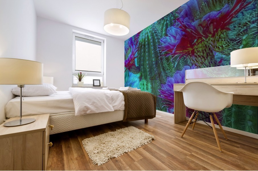 Blue Drama Mural print