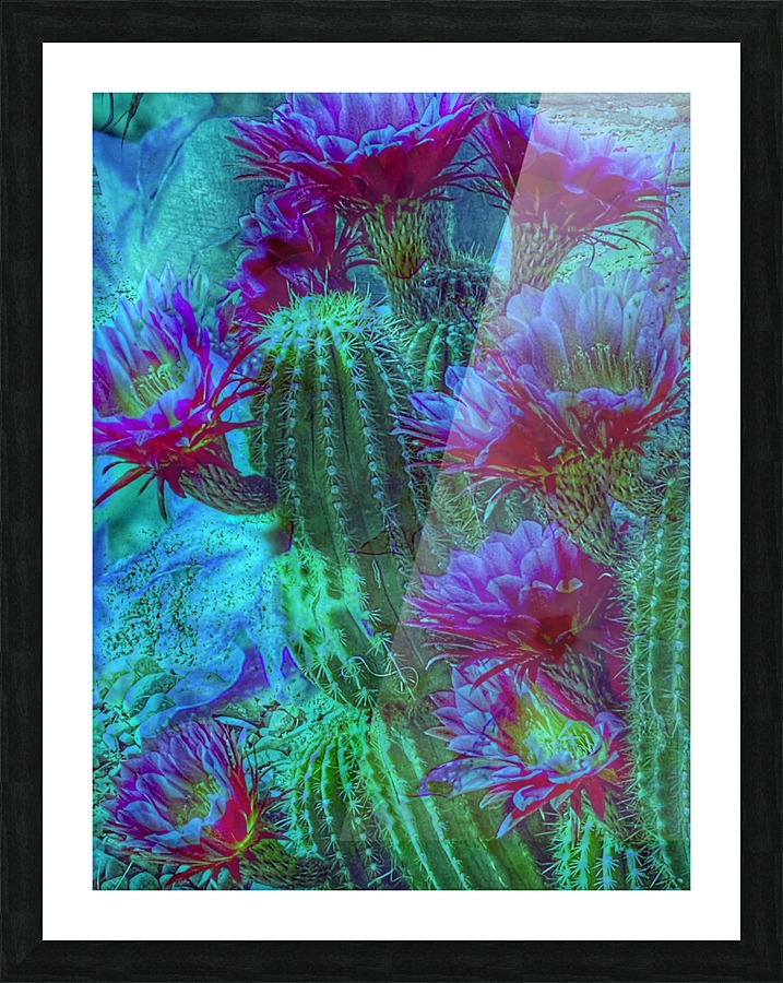 Blue Drama Picture Frame print