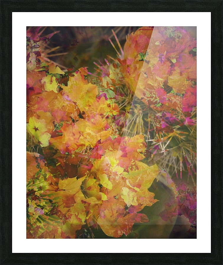Magical Cactus Picture Frame print
