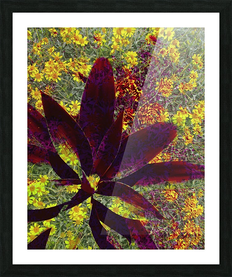 Purple Elegance Picture Frame print