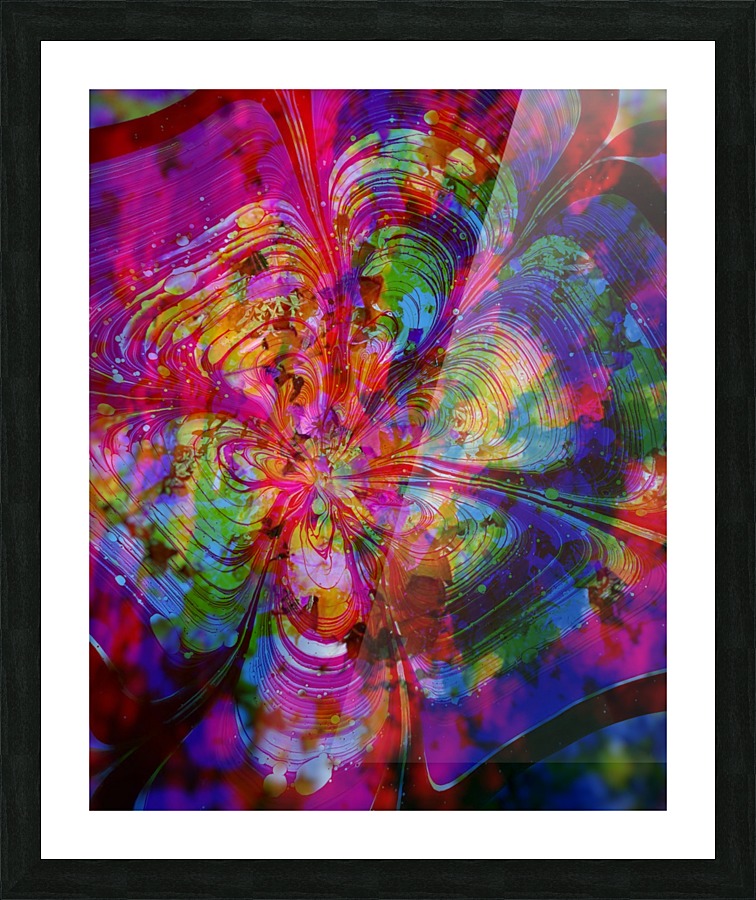 Color Vortex Picture Frame print