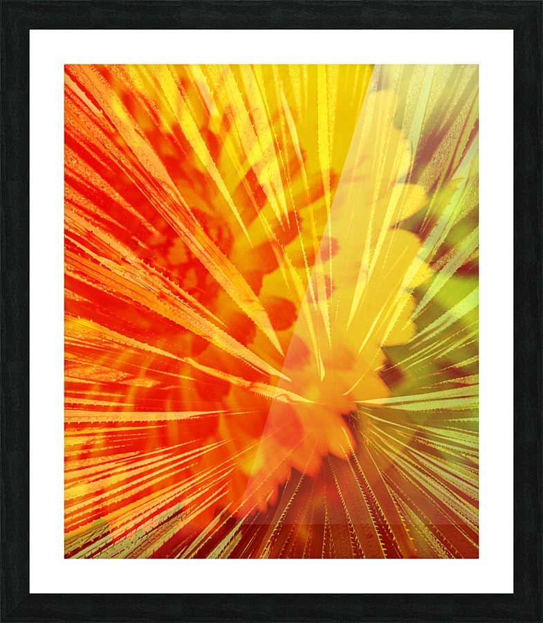Sunrise Burst Picture Frame print