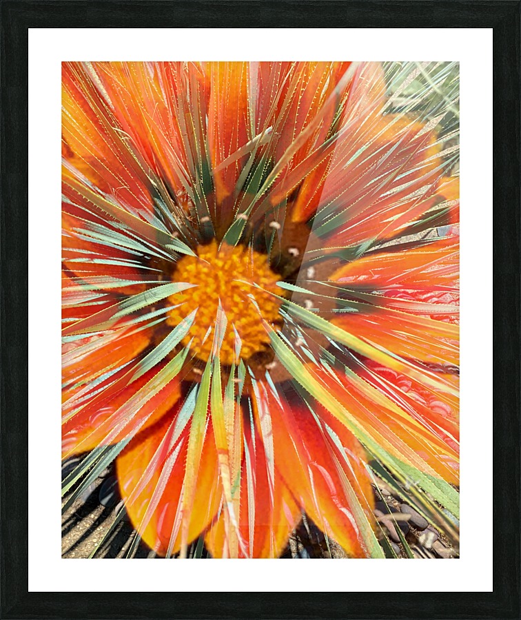 Orange Sunset Picture Frame print