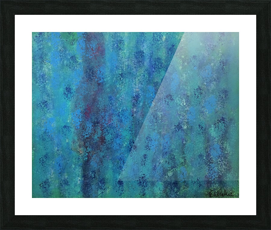 The Peacocks garden Picture Frame print