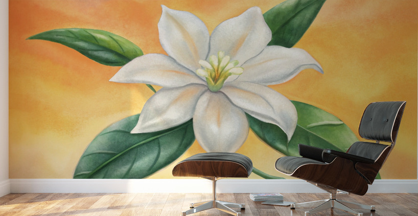 white jasmine flower by binyusr Wall Art
