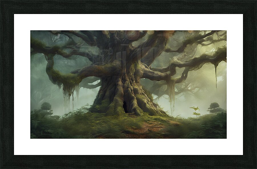 dream inside trees Picture Frame print