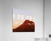 Red mountain side Acrylic Print
