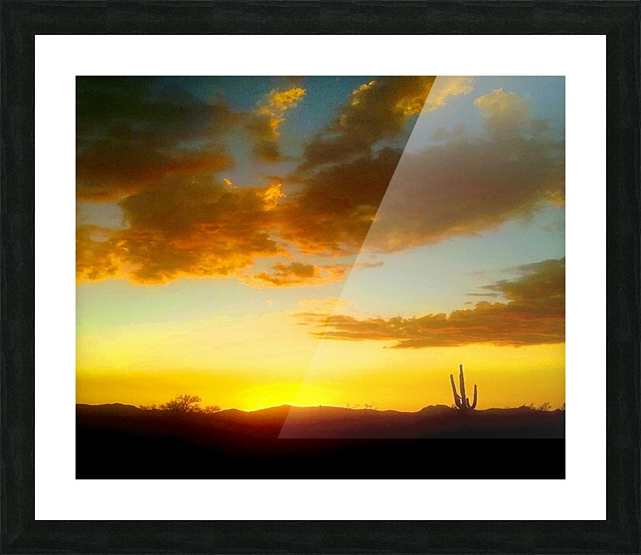 Desert Sunset Picture Frame print