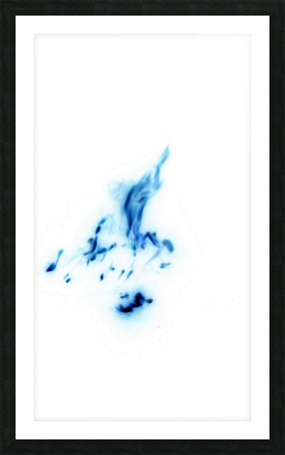Blue Abstract Picture Frame print