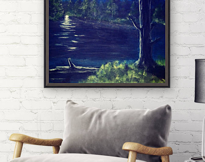 Peaceful Moonlit night by Beholders Eyes