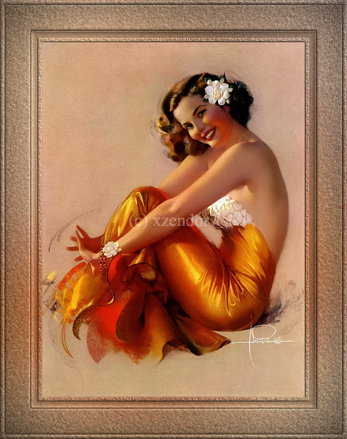 Come On Over by Rolf Armstrong Vintage Xzendor7 Old Masters