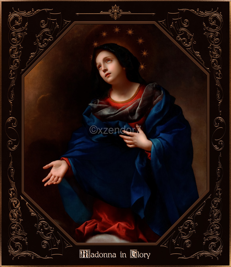 Madonna in Glory by Carlo Dolci Classical Art Xzendor7 Old Masters