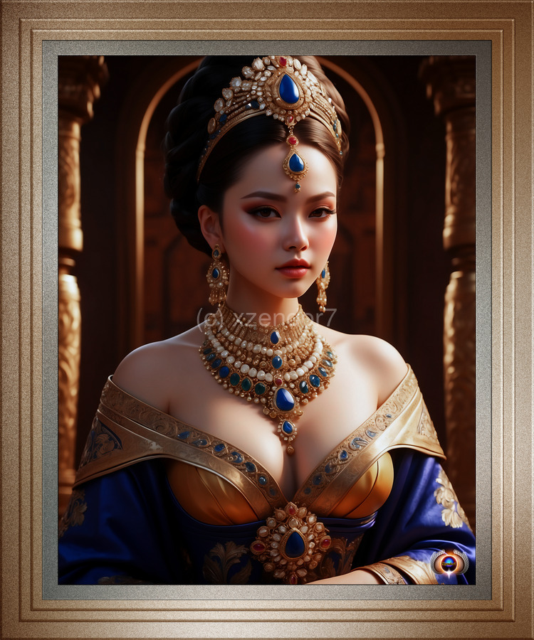 The Elegant Concubine Of Thelous Gorgeous AI Concept Art Portrait