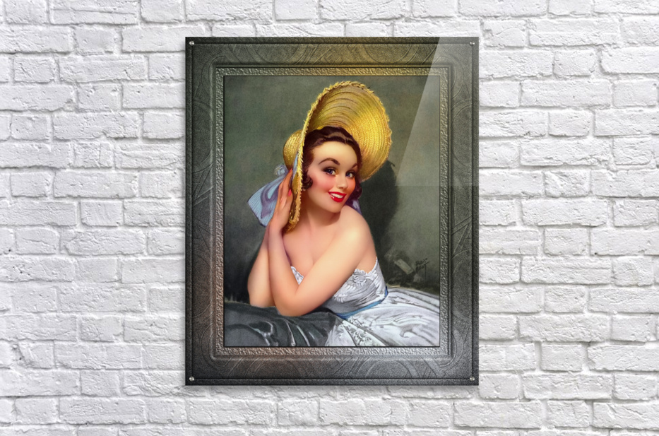 The Yellow Bonnet by Roy Best Vintage Xzendor7 Old Masters