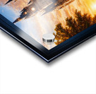 Fantasy Castle With Bridges Over A River by Sunset Astonishing AI Concept Art Portrait by Xzendor7 Acrylic print