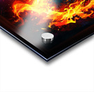 Fiery Flaming Skull Graffiti Abstract Frightening AI Concept Art by Xzendor7 Acrylic print