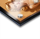 The Love Of White Silk Pin Up Girl Mesmerizing AI Concept Art Portrait by Xzendor7 Acrylic print