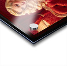 An Elegant Blonde Bombshell Pin Up Girl Sitting On A Red Velvet Sofa Gorgeous AI Concept Art by Xzendor7 Acrylic print