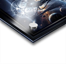 Cosmic Rider Lysandra Valtor Atop Aethelion Spire Mesmerizing AI Concept Art by Xzendor7 Acrylic print