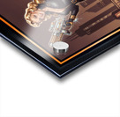 Femme Fatale Pin-Up Valeria Caelum Retro-Futurism Portrait Striking AI Concept Art by Xzendor7 Acrylic print