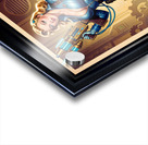 Vintage Sci-Fi Hylaria Velstrada Retro-Fusion Pinup Portrait Striking AI Concept Art by Xzendor7 Acrylic print