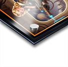 Retro-Futuristic Femme Fatale Pin-Up Pilot Lysandra Valtor Gorgeous AI Concept Art by Xzendor7 Acrylic print