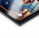 The Cosmic Rider Dyra Gylfia Riding The Valkyrion Striking AI Concept Art by Xzendor7 Acrylic print