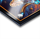 Retro-Futuristic Portrait Of Lady Tsira Zaltera On Solara Gorgeous AI Concept Art by Xzendor7 Acrylic print