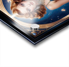 Retro Futuristic Pinup Glamour Portrait Of Illyana Ginacci Gorgeous AI Concept Art by Xzendor7 Acrylic print