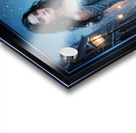 Danya Lunari Winter Courtyard Fantasy Portrait Elegant AI Concept Art by Xzendor7 Acrylic print