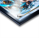 Stunning Cyborg Sci-Fi Portrait Of A Lady AI Concept Art by Xzendor7 Acrylic print