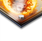 The Enchanting Flames Of Dawn Captivating Portrait AI Concept Art by Xzendor7 Acrylic print