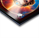 Her Cosmic Halo Pin Up Girl Poster Art Captivating AI Concept Art Portrait by Xzendor7 Acrylic print