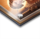 She Has That Look Mesmerizing AI Concept Art Retro Fusion Pin Up Portrait by Xzendor7 Acrylic print