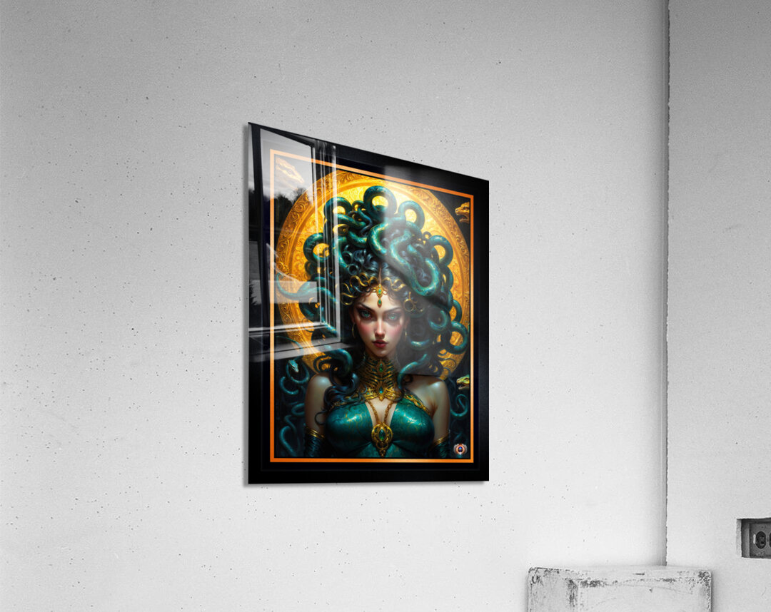 The Mystical Enigmatic Emerald Snake Queen Mesmerizing AI Concept