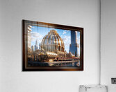 The Golden Arkasian Pavilion Astonishing AI Concept Architectural Art by Xzendor7 Acrylic Print