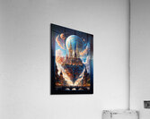 The Sky City Of Travenous Astonishing AI Concept Art Portrait by Xzendor7 Acrylic Print