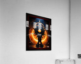 The Talons of Time Stunning Steampunk Fantasy Astonishing AI Concept Art by Xzendor7 Acrylic Print