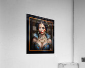 The Timeless Glamour Of A Classical Beauty Portrait Of A Woman Mesmerizing AI Concept Art by Xzendor7 Acrylic Print