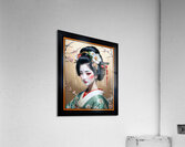 A Serene Portrait Of The Elegant Aoiyako Tsuruhime In A Traditional Kimono Mesmerizing AI Concept Art by Xzendor7 Acrylic Print