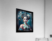 The Essence of Elegance Timeless Portrait of Aiko Nishikawa Captivating AI Concept Art by Xzendor7 Acrylic Print