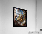 The Golden Portrait Of Kalia Falan Amidst The Treasures Of Delious Stunning AI Concept Art by Xzendor7 Acrylic Print