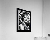 Radiant Glamour Of The Bygone Era Beauty Lanthia Valariana Gorgeous AI Concept Art by Xzendor7 Acrylic Print