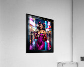 Shes Definitely Not Shy Aylia Stefinwald Nightlife Glamour Captivating AI Concept Art by Xzendor7 Acrylic Print