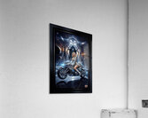 Cosmic Rider Lysandra Valtor Atop Aethelion Spire Mesmerizing AI Concept Art by Xzendor7 Acrylic Print