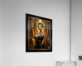 A Golden City Guardian Portrait Of Urbana Mirel Gorgeous AI Concept Art by Xzendor7 Acrylic Print
