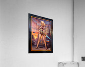 Scylla Quinara Retro-Fusion Pinup Girl Portrait Gorgeous AI Concept Art by Xzendor7 Acrylic Print