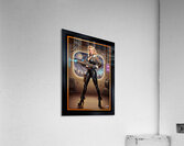 Retro-Futuristic Femme Fatale Pin-Up Pilot Lysandra Valtor Gorgeous AI Concept Art by Xzendor7 Acrylic Print