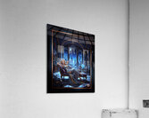 Stellara Wynthra Reclining In Celestial Gothic Chamber Captivating AI Concept Art by Xzendor7 Acrylic Print