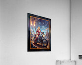 The Cosmic Rider Dyra Gylfia Riding The Valkyrion Striking AI Concept Art by Xzendor7 Acrylic Print